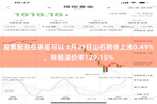 股票配资在哪里可以 8月23日山石转债上涨0.49%，转股溢价率129.15%