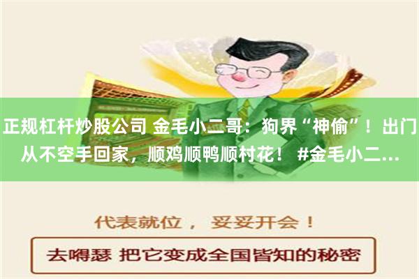 正规杠杆炒股公司 金毛小二哥：狗界“神偷”！出门从不空手回家，顺鸡顺鸭顺村花！ #金毛小二...