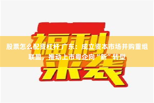 股票怎么配资杠杆 广东：成立资本市场并购重组联盟，推动上市粤企向“新”转型